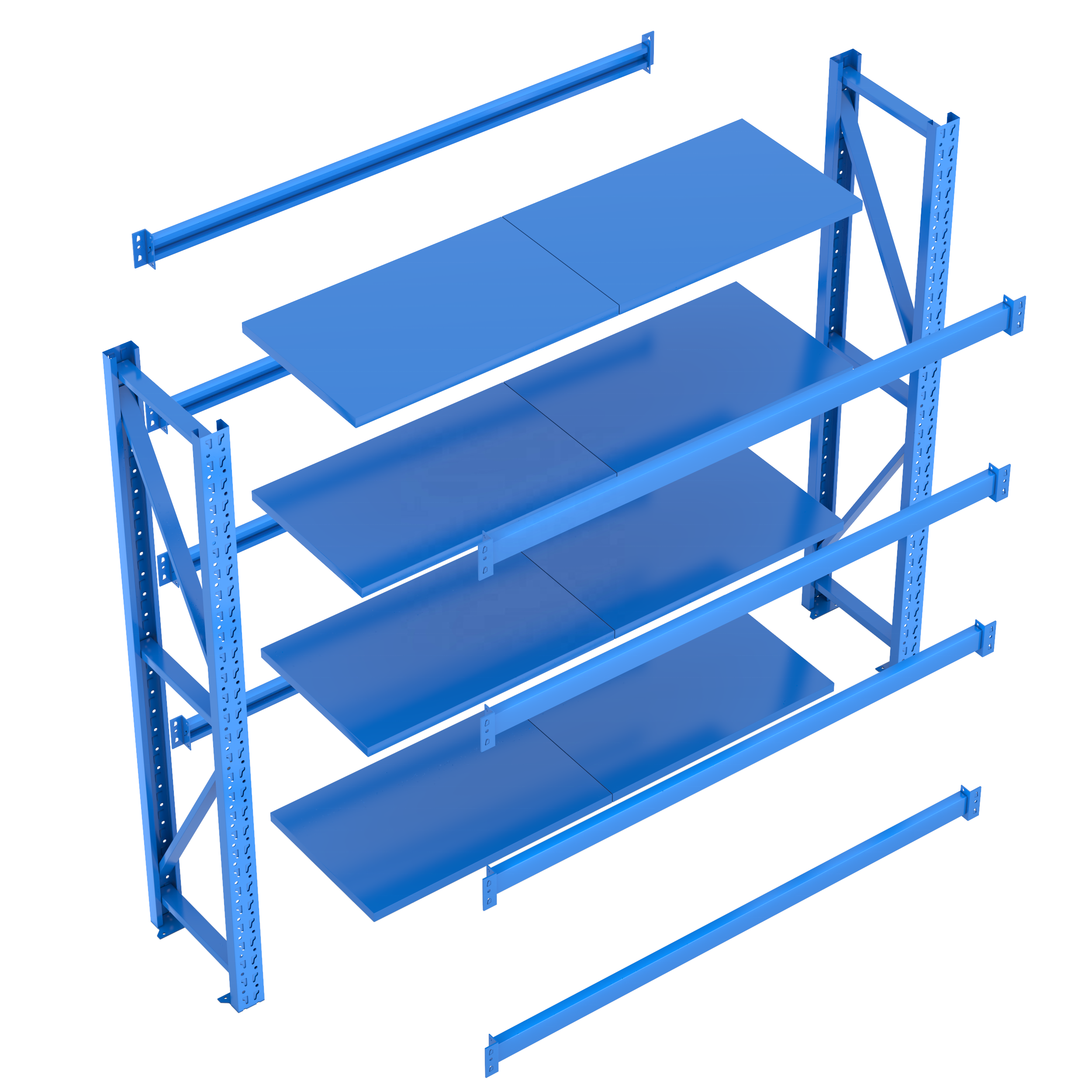 PULAGE Wholesale Heavy-Duty Storage Racks Supermarket Shelves Display Units for Warehouse and Industrial Goods Shelving