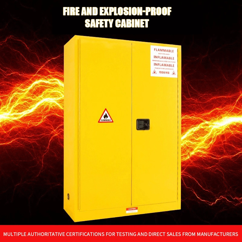 Industry-Standard Design Lab Furniture: 60 Gal Steel Explosion-Proof Fire Safety Cabinet for Flammable Chemical Storage