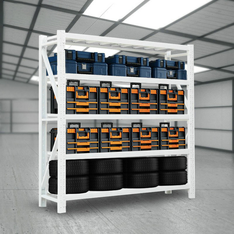 Industrial Grade Heavy-Duty Boltless Steel Storage Racks - Multi-functional 300kg per Layer for High-Capacity Warehouse Shelving