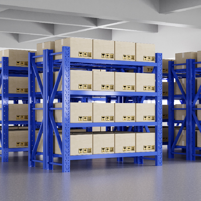 Adjustable Boltless Metal Shelves & Racks - Medium Duty Warehouse Storage System for Efficient Organization