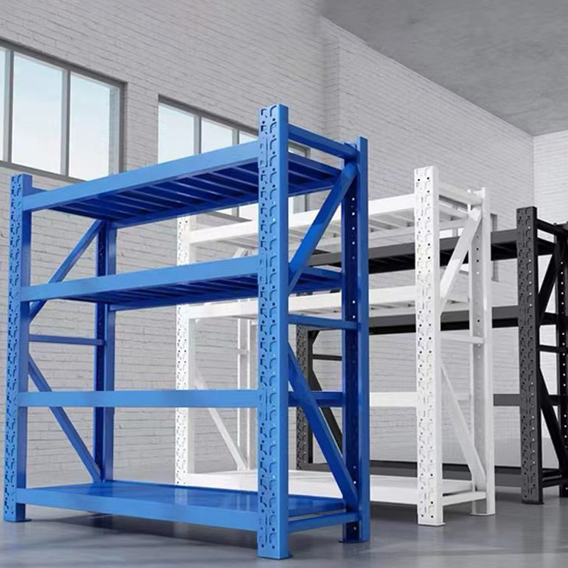 Adjustable Boltless Metal Shelves & Racks - Medium Duty Warehouse Storage System for Efficient Organization