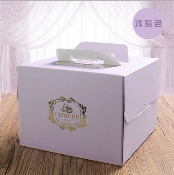 custom Colorful printing Birthday Party Gift Cake Packaging cardboard paper 6/8/ 10 Inch wedding cake box