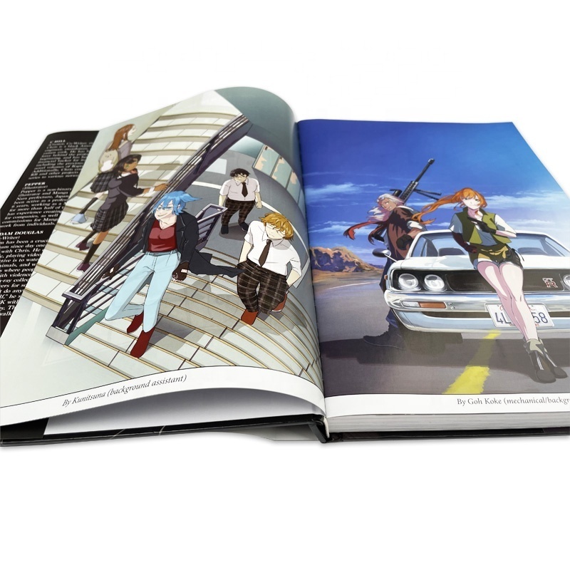 adult softcover hardcover perfect binding japanese manga books offset printer custom comic book printing