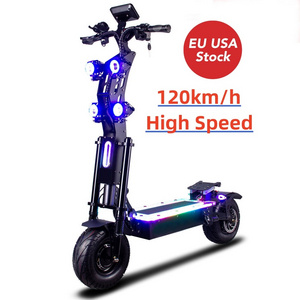 Free shipping 14inch 120km/h off road 40ah foldable 13inch fat tire adult dual motor 60v 72v electric scooter 10000w