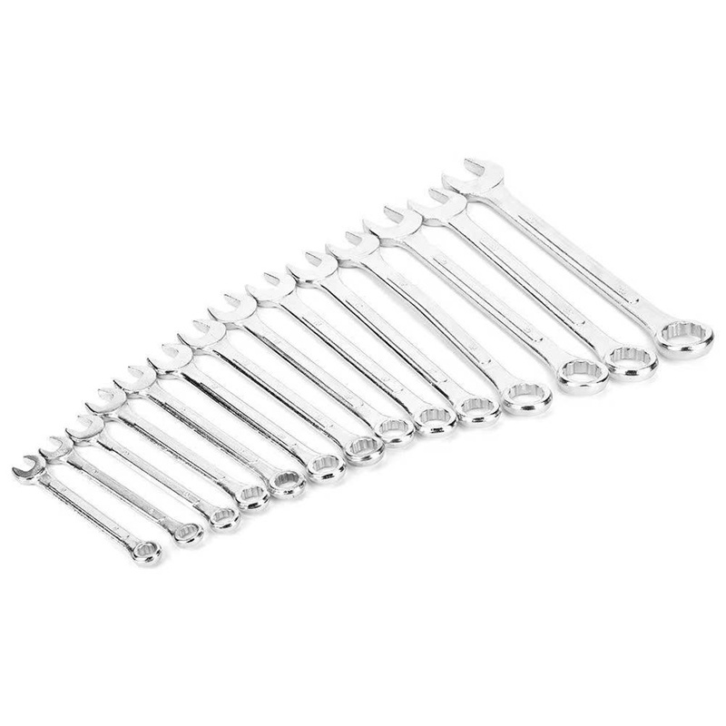 Hand Tools Combination Spanner Double Sided Ring Wrench Set Combination 14pcs 6-24mm Multi Size Wrenches