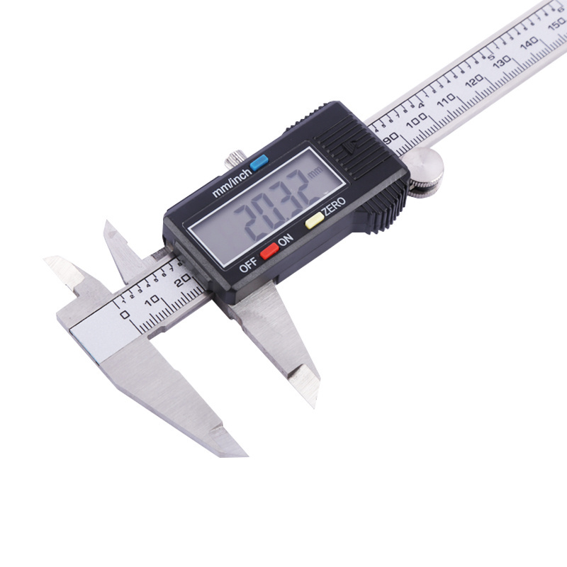 High Precision Plastic Carbon Fiber Insize Digital 150Mm Thumb Electric Dial Stainless Steel Sliding Electronic Vernier Caliper