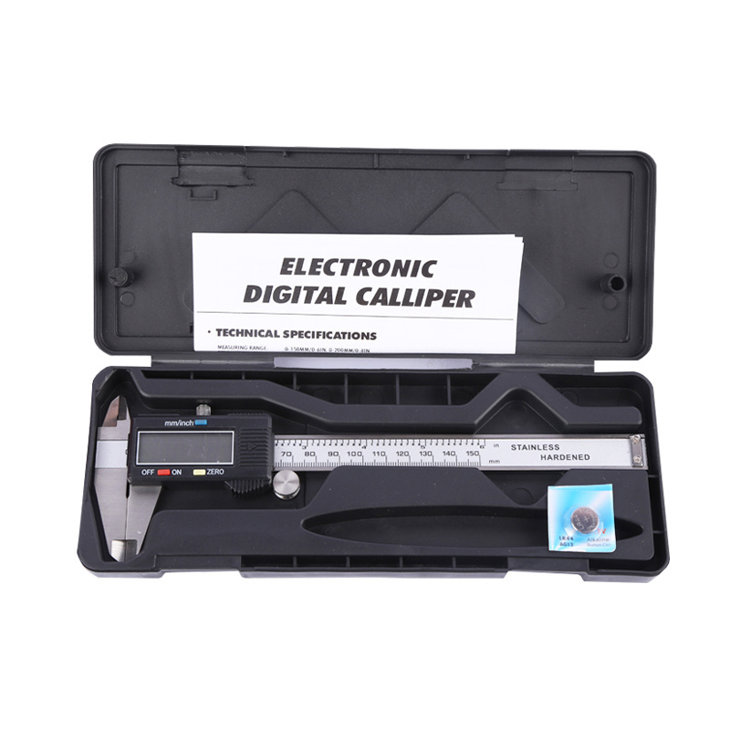 High Precision Plastic Carbon Fiber Insize Digital 150Mm Thumb Electric Dial Stainless Steel Sliding Electronic Vernier Caliper