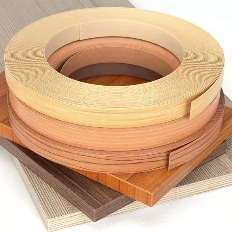 Wood Grain Pvc Edge Banding Flexible Plastic Strips For Kitchen