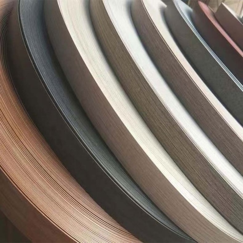 Wood Grain Pvc Edge Banding Flexible Plastic Strips For Kitchen