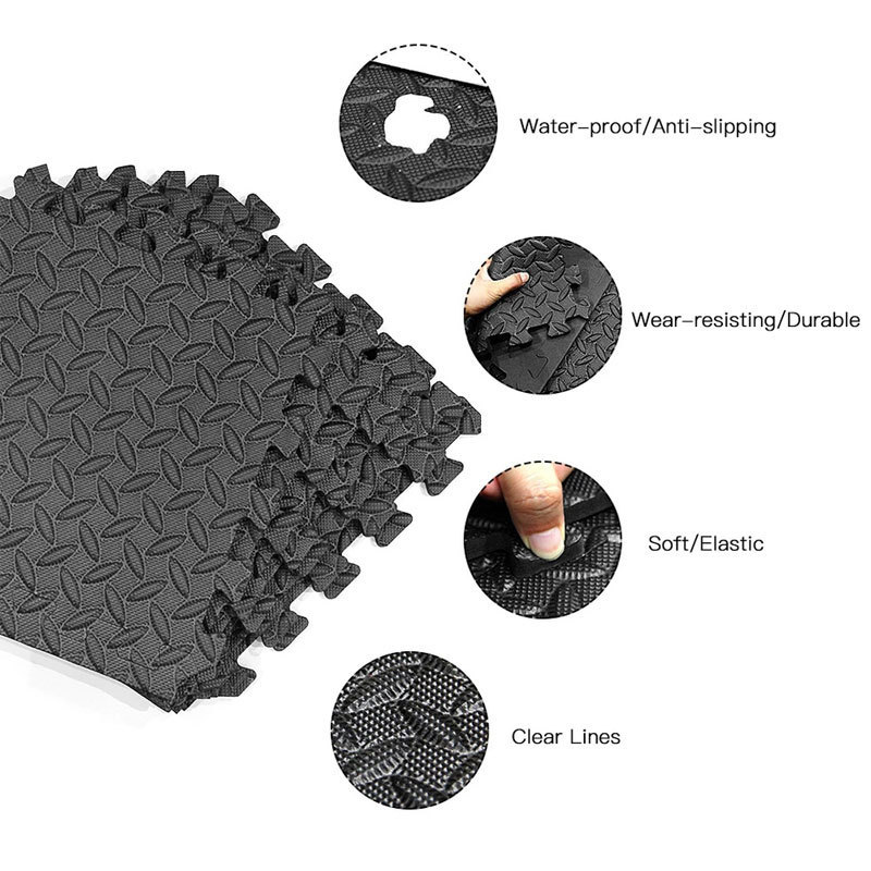 Puzzle Fitness Mat Anti-Slip Home Rug Gym  Floor Mats Sport Room Exercise Pad Baby  Foam Play Interlocking Tatami Eva