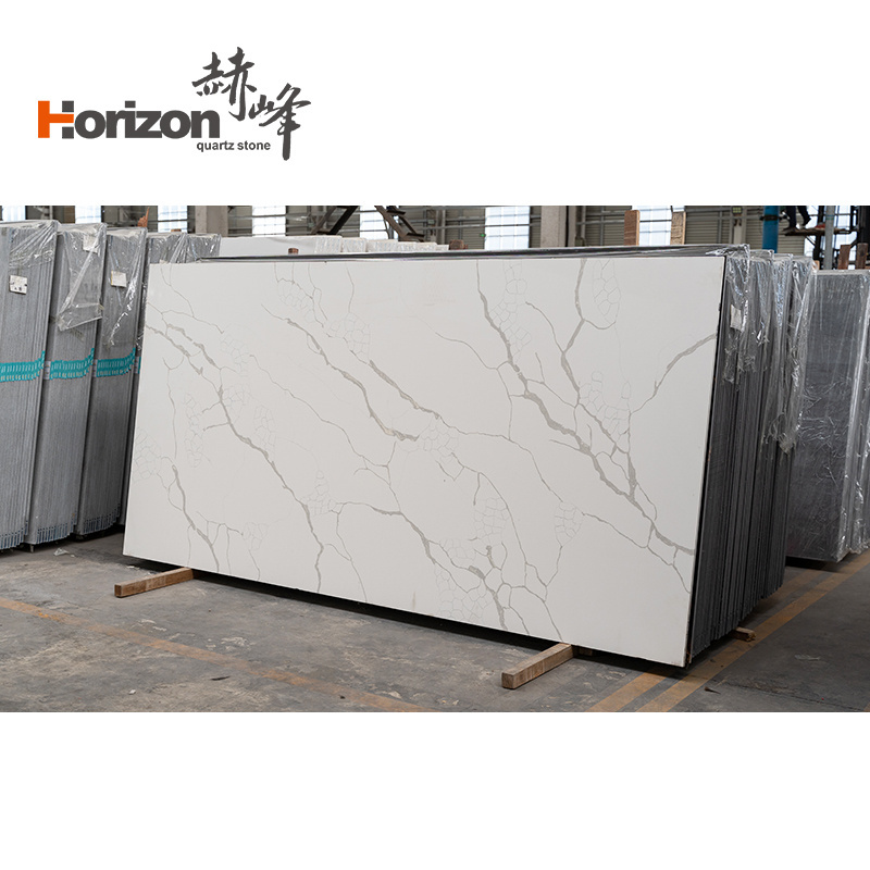 Horizon crystal White Quartz artificial Quartz Countertops For Kitchen Vanity Top Worktop carrara Quartz