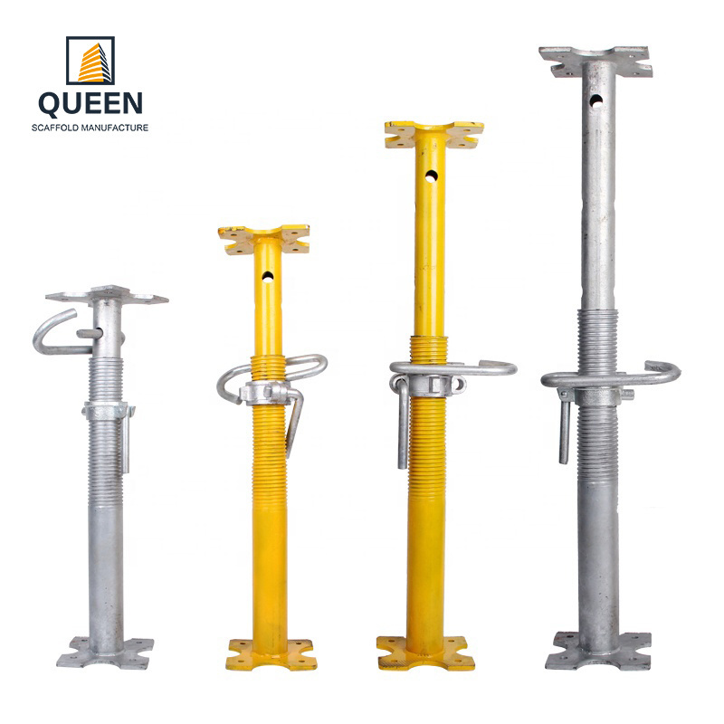 QUEEN adjustable steel props jack parts heavy duty adjustable steel prop adjustable steel wall prop