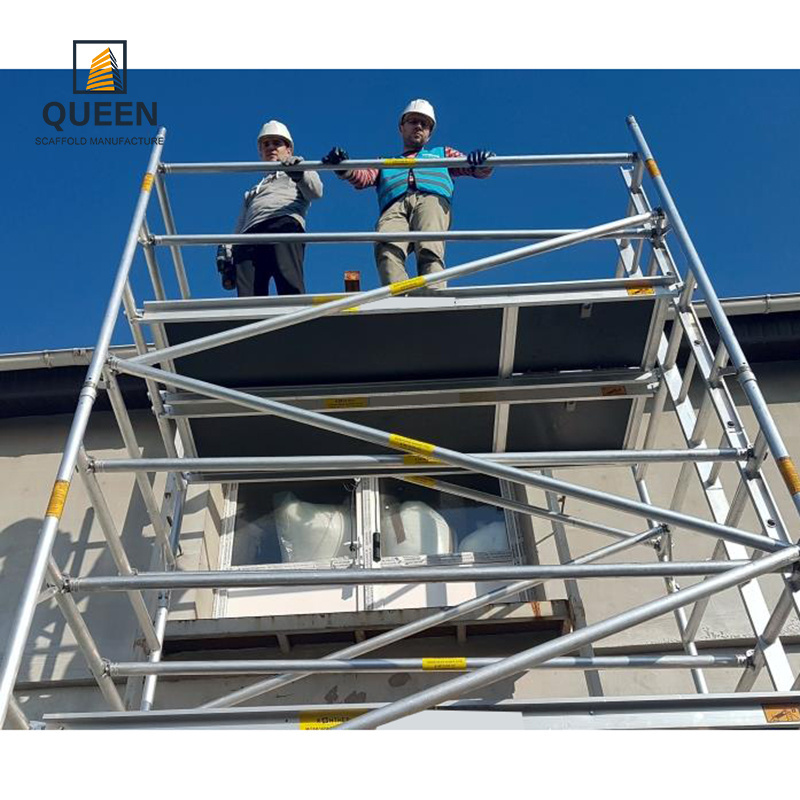 scaffold tower 4m good price for sale specialist OEM factory  6 metre telescopic scaffold 6mt aluminium scaffold