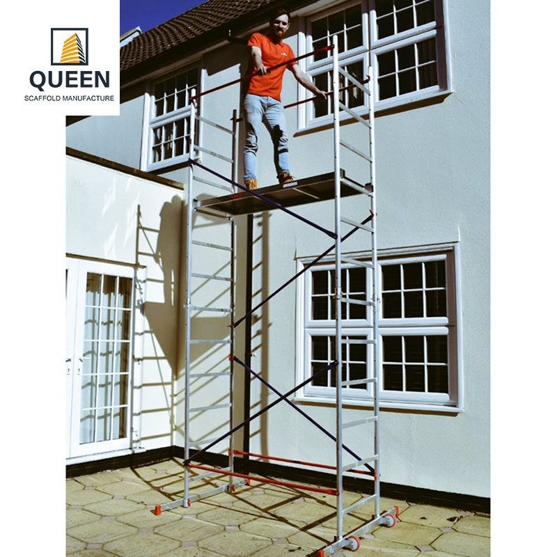 scaffold tower 4m good price for sale specialist OEM factory  6 metre telescopic scaffold 6mt aluminium scaffold