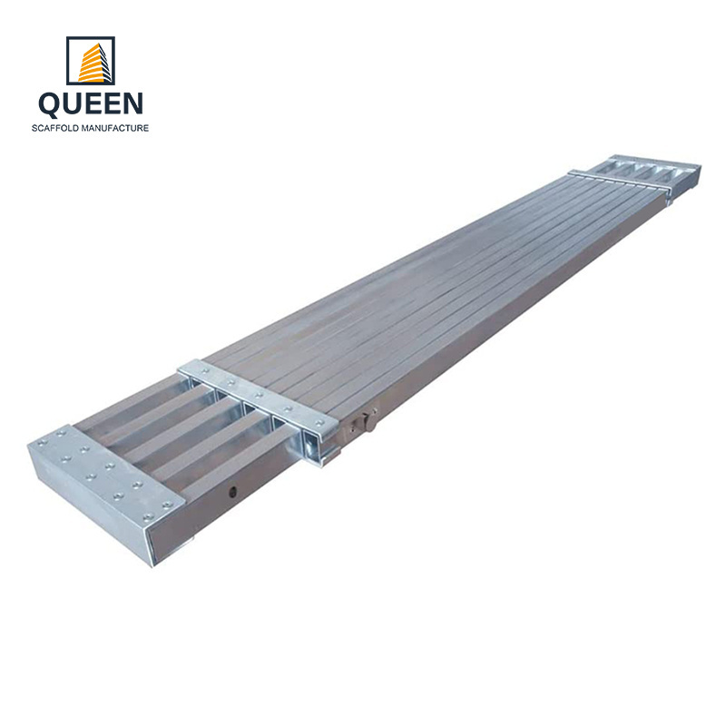 Linyi Queen Aluminium Extens Plank Use 6061 T6 Material Telescopic Plank Carton Modern Construction Aluminum Ladder 50mm (2