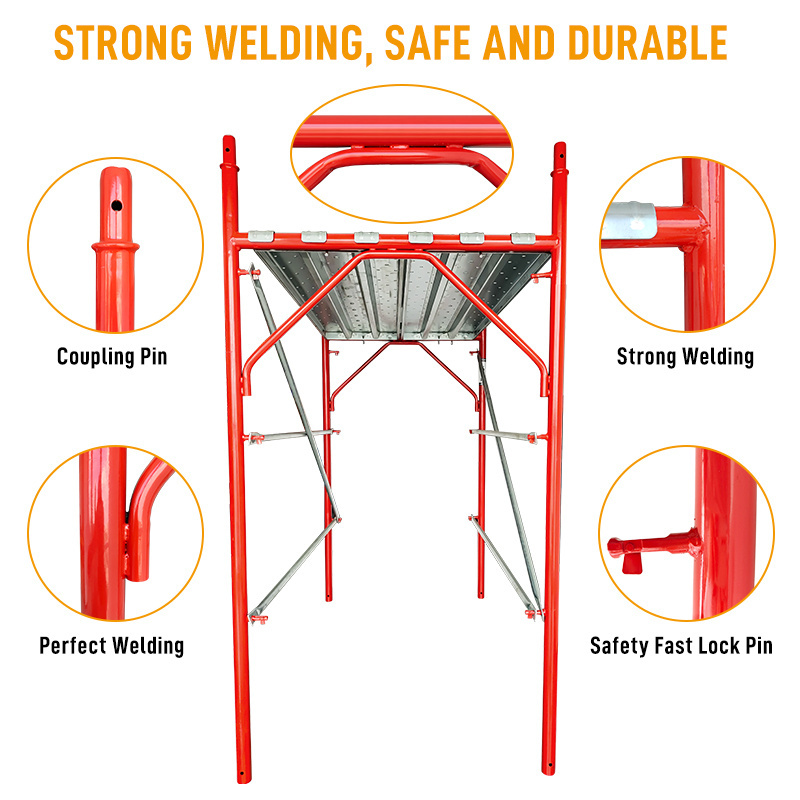 LINYI QUEEN Prefabricated Frameworks Powder Coated Italy Ponteggio  wtih Fast Lock Pin