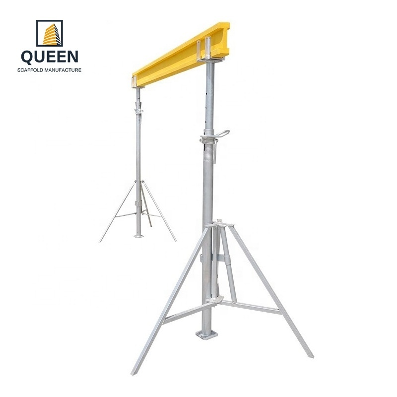 Linyi queen factory scaffolding 2200-3900mm painted pipe support shoring props jack adjustable steel push pull props