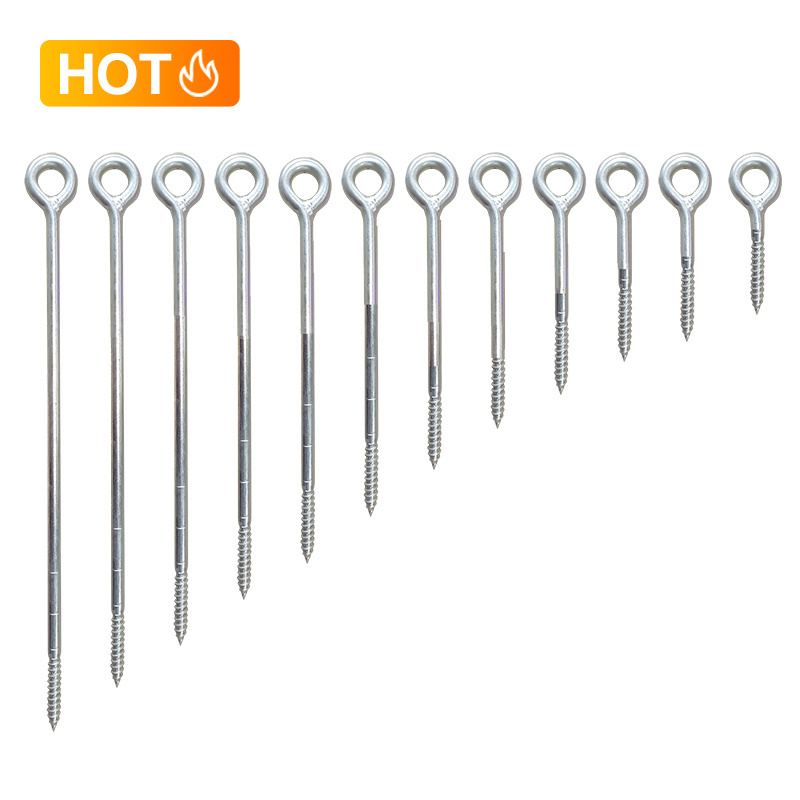 QUEEN eye hook screw Metal  swing eye bolts ring hook silver steel  lifting bolt scaffolding eye screw