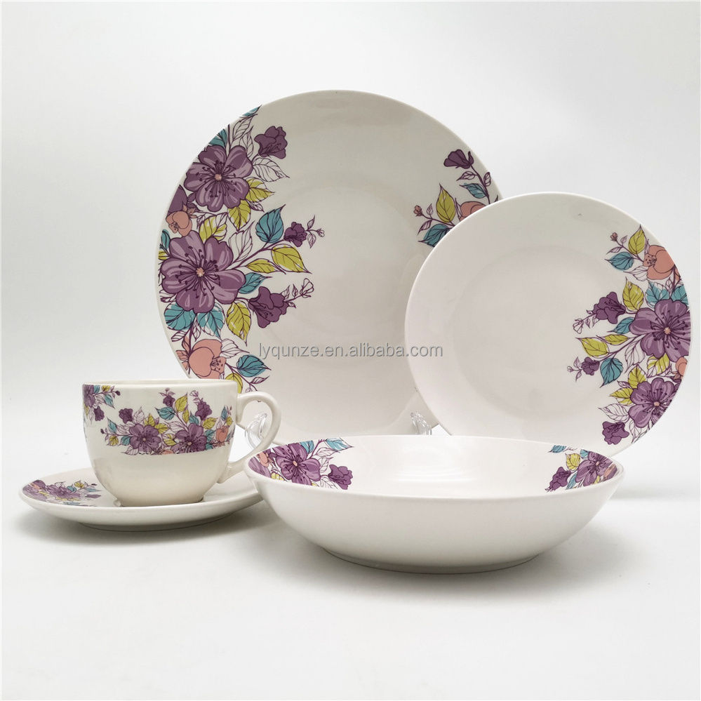 Hot selling indian 16 sets plates ciramic dinner set 20pcs For High Quality