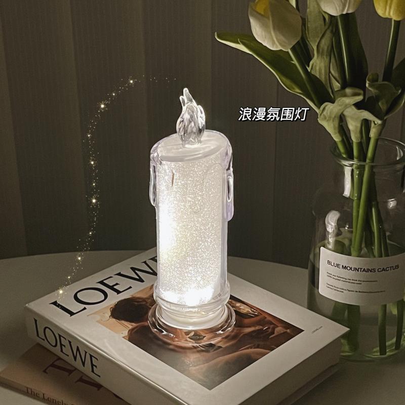 LED Electronic Candle Light Christmas Halloween Wedding Decoration Restaurant Bar Ornament Night Light Candle Decoration