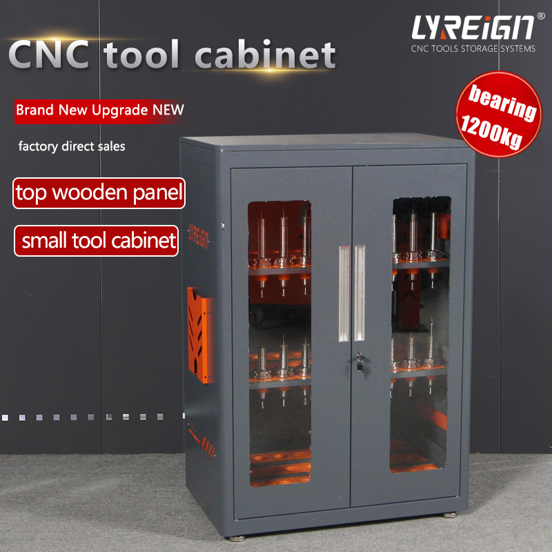 Steel CNC Tool Cabinet Workshop Machining Center Toolholder Storage with Door Lock CAT40/BT/HSK/CAPTO C6