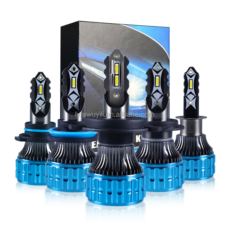 Hot 60W LED Projector Car LED Headlight Hi/lo Beam H4 H7 H3 9005/6 9012 Car LED Headlight Bulbs