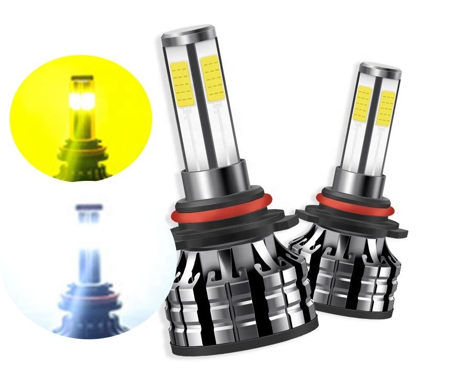 Auto accessories 4side led headlight h1 h7 h11 h4 LED 9005/6 headlight bulb car lighting system