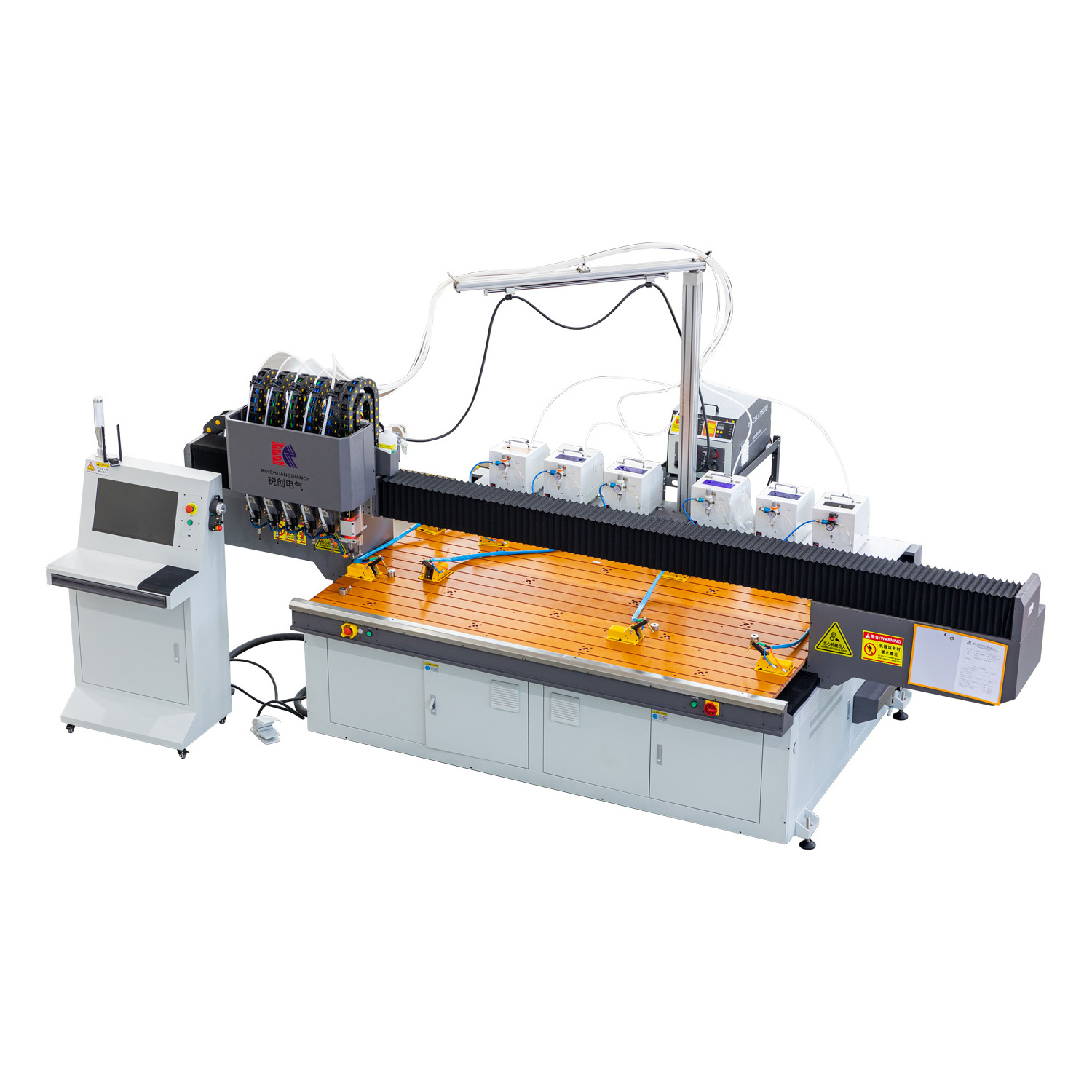 cnc automatic stud welding machine with down pressure and top studs pressure settings