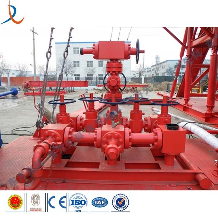 Oil well pressure measuring and control hydraulic manifold block / oil and gas choke manifold