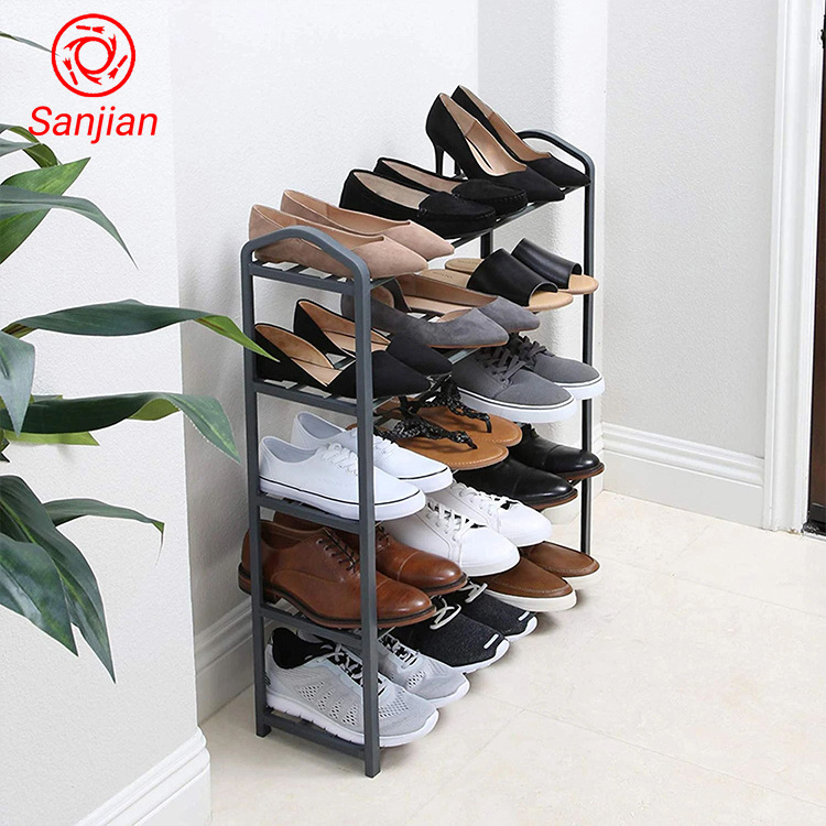 Sanjian Home furniture 4 layer shoes storage rack steel shoe shelf rack