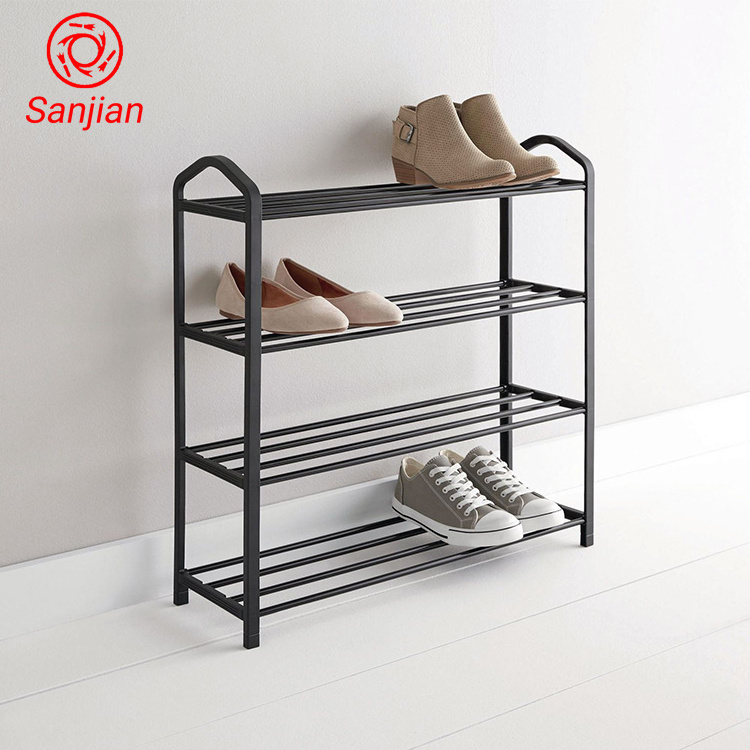 Sanjian Home furniture 4 layer shoes storage rack steel shoe shelf rack