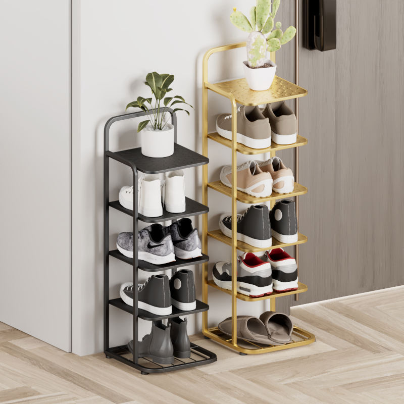 Shoe Rack Multifunction Free Standing Shoe Shelf Foldable Shoe Rack Entryway Storage