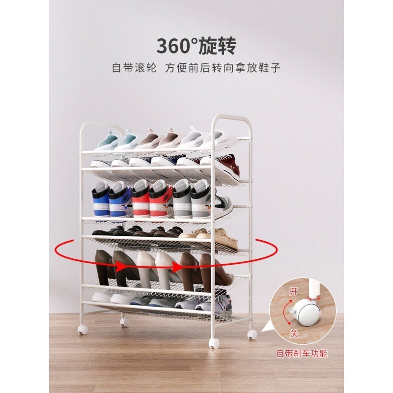 white modern steel 50 pairs shoe cabinet storage organizer home 5-Tier modern shoe racks