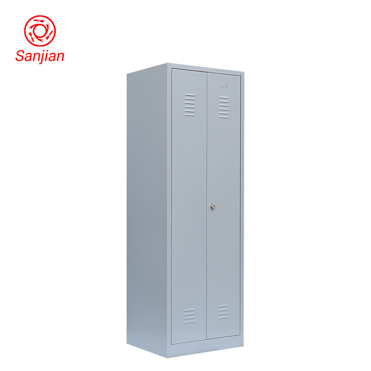 China customized modern double swing door cleaning tool mop broom hotel bathroom storage cabinet