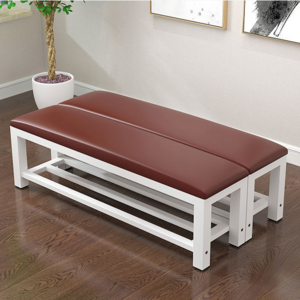 Changing room with soft pad cushion long bench chair with metal shoe shelf chair rest bench seat