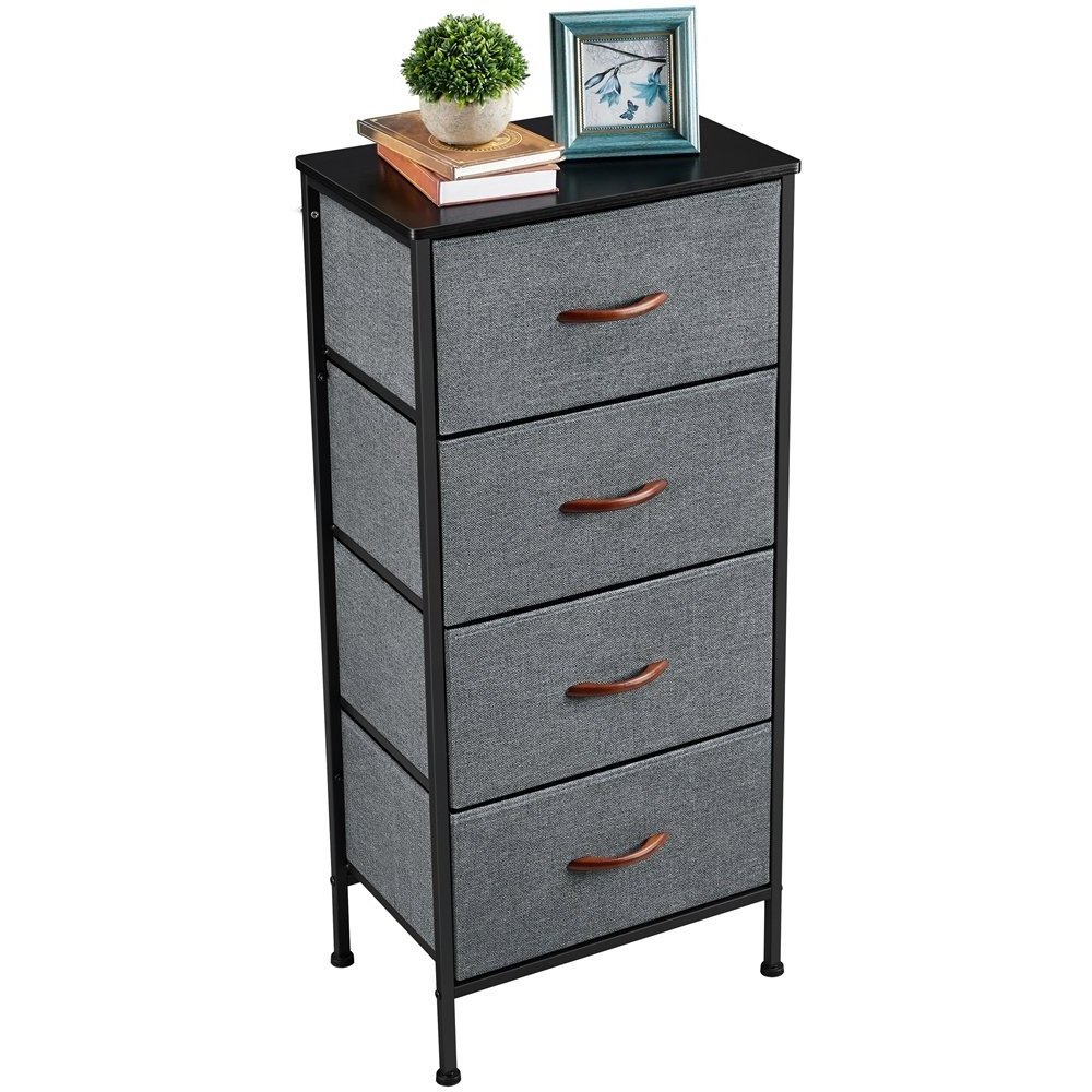 Hot Selling on Folding Hallway Entryway Steel Wide Dresser Storage Tower 4 Drawers Closets Fabric Box Bins