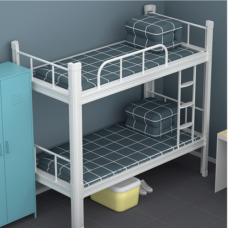 Luoyang Sanjian Steel bunk bed prices for adults students metal frame iron steel apartment twin double bunk bed