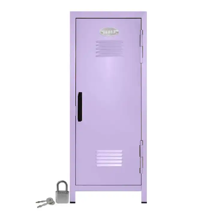 Barbie's Furniture Pink Single Key Lockable Creative Metal Toy Small Mini Locker for Kids