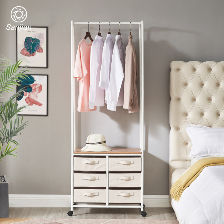 Modern Steel Clothes Hanger with shoe rack metal coat hat rack hanger stand Storage holder Shelves