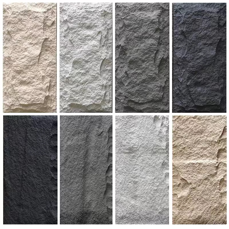 Polyurethane PU Stone Wall Panel Outdoor 3D Decoration Faux Rock Wall Panel Siding