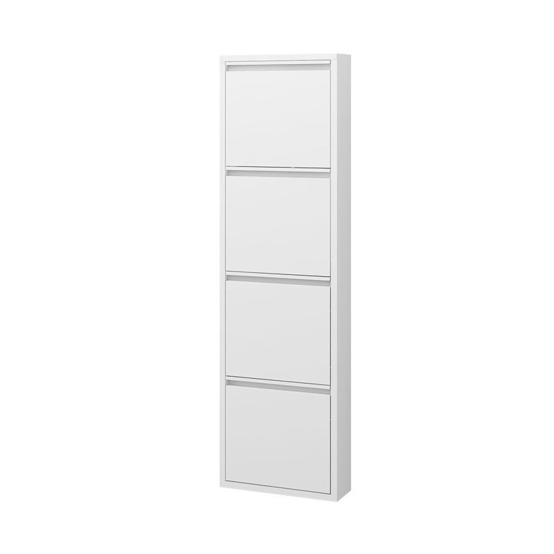 Wall Hanging Design Shoes Shelf Rack Bedroom Furniture Shoes Storage Cabinet With 4 Flip Drawers