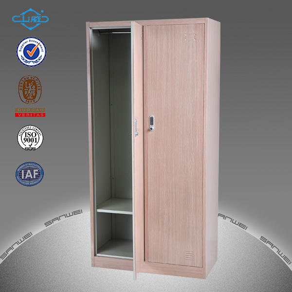 Hanging clothes storage cabinet 2 door steel locker wardrobe