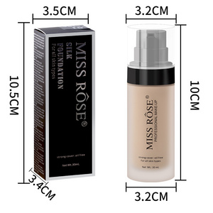 Natural Light Breathable Matte Foundation Waterproof Concealer for Spots Fine Lines Brightening Liquid Foundation