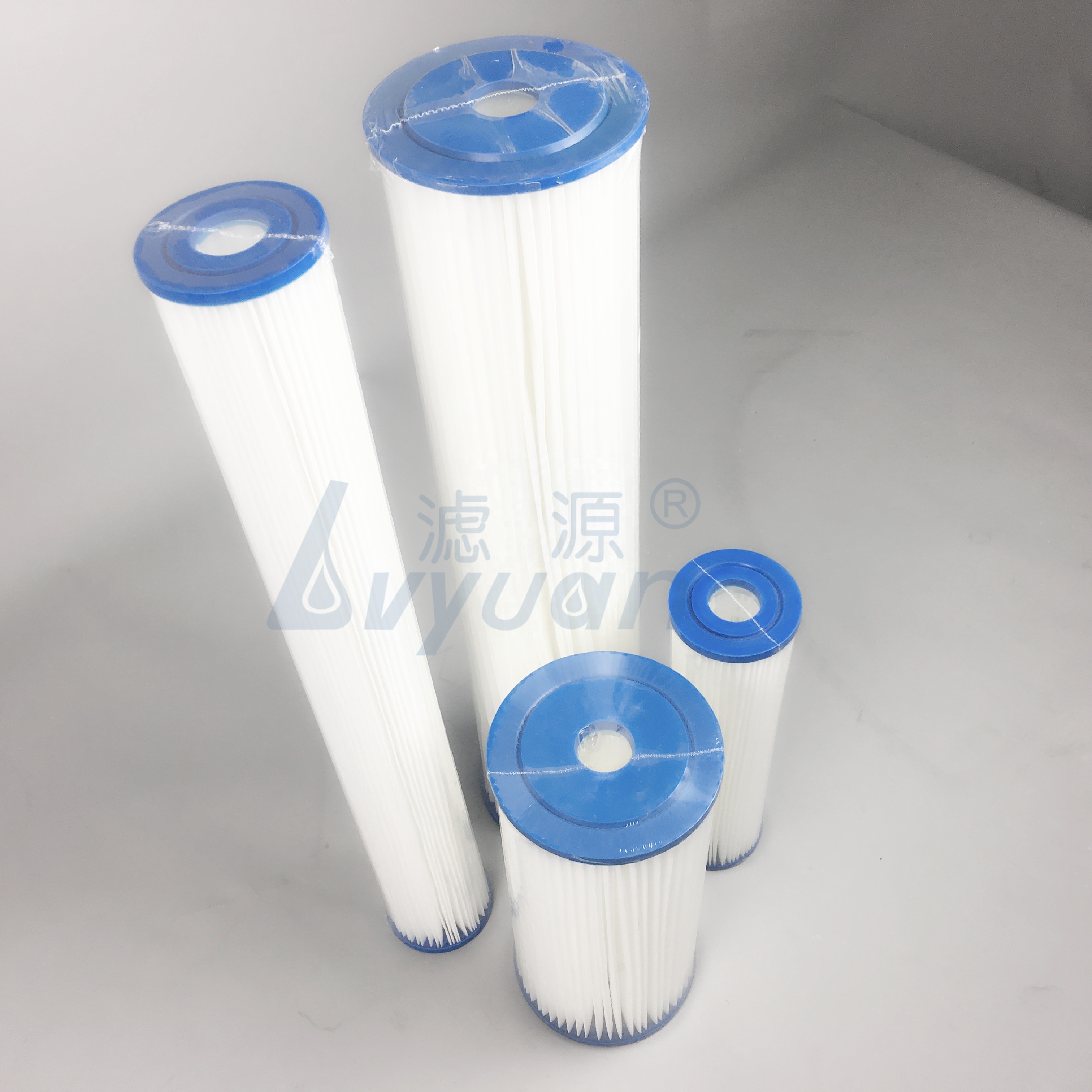 10 20  inch PET Polyester spa filter element /swiming pool filter cartridge /paper pleated water filter cartridge