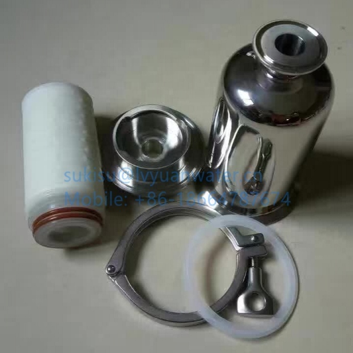 Food Grade Sanitary Inline Stainless Steel Straight Filter Strainer Filter for water/gas purification