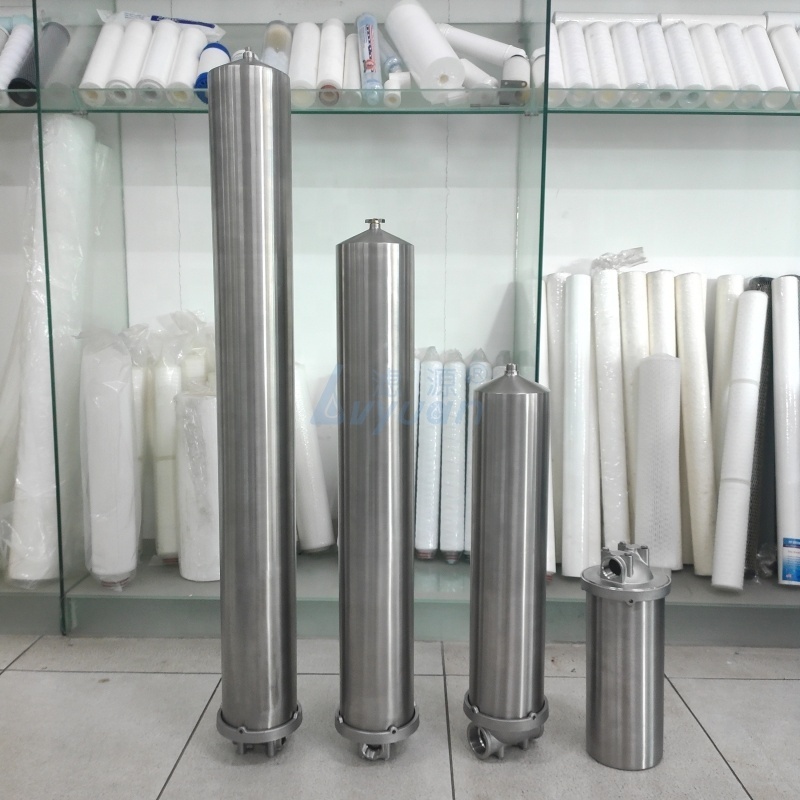 Stainless steel pre water filtration system 304 316 SS 10 20 inch single cartridge filter housing