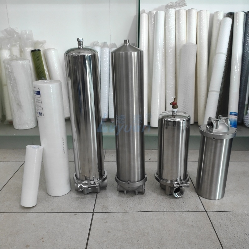 Stainless steel pre water filtration system 304 316 SS 10 20 inch single cartridge filter housing