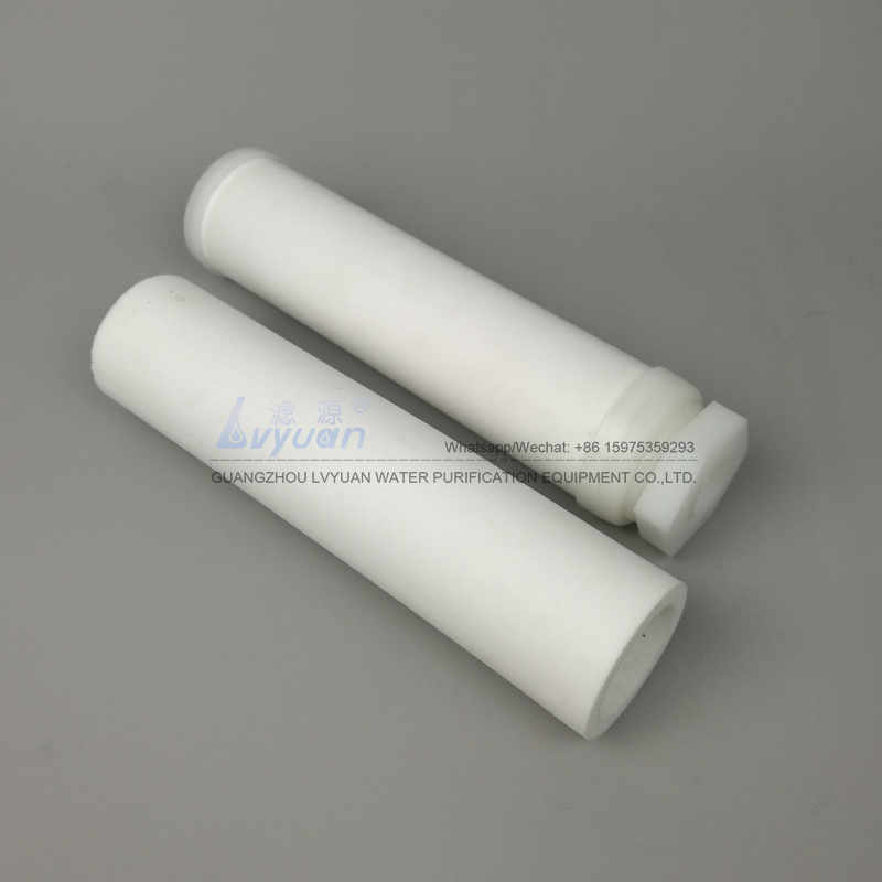 Water filtration HDPE solid porous rod filter 1 3 5 microns sintered plastic filter with polyethylene PE powder elements