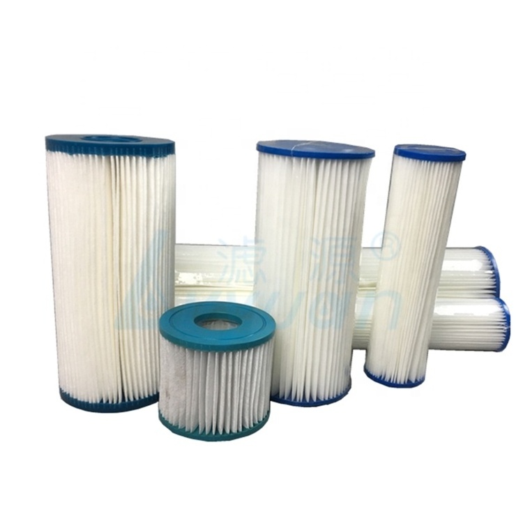 10 20  inch PET Polyester spa filter element /swiming pool filter cartridge /paper pleated water filter cartridge