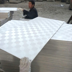 603*603mm hot sale pvc hanger brick /gypsum ceiling tiles with grid used for interior decoration materials